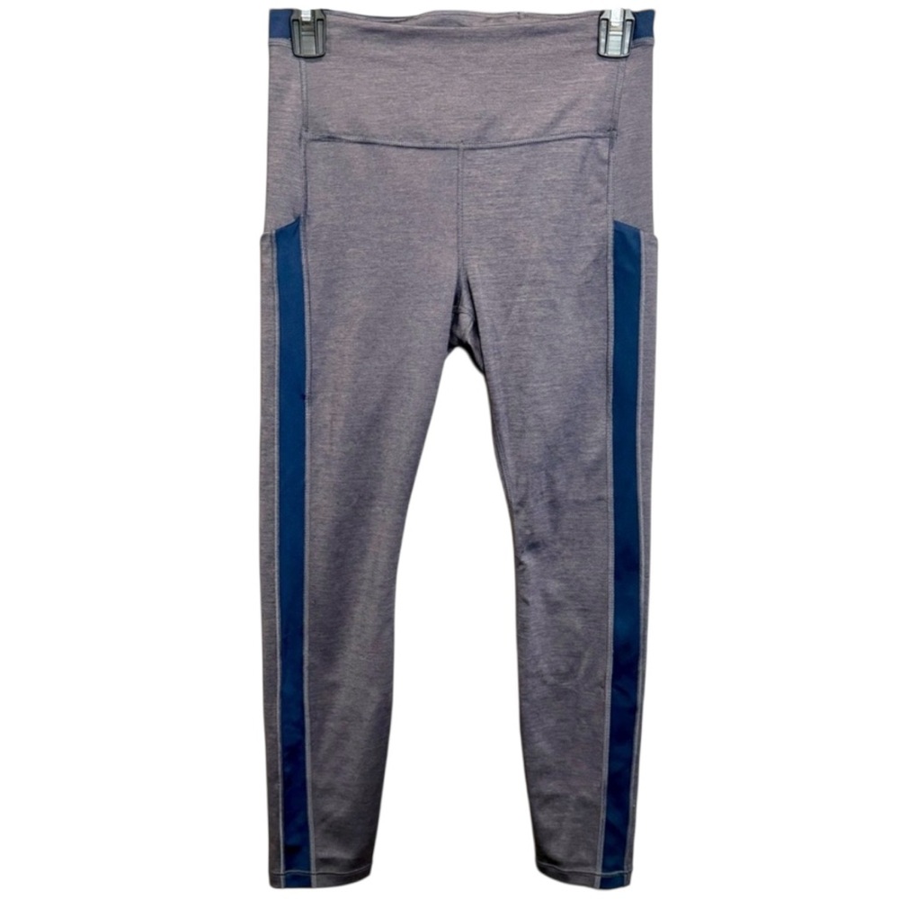 Athleta Ultimate Stash Pocket 7/8‎ Tight Leggings Blue Hearth Rose, Size S